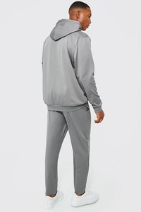 Customized 100% Cotton Men's Adult Tracksuit Solid Color Breathable Lightweight High Quality <b>Two</b> <b>Piece</b> <b>Set</b> Plus Size Winter Long - Product Image 5