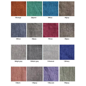 Tela DE LINO europea certificada al por mayor 115 '' / 292 cm extra ancho peso medio OEKO-Tex 100 para niños vestido yarda Metro - Product Image 3