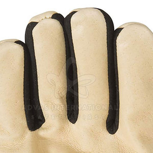 Guantes de trabajo de cuero de seguridad con logotipo personalizado a bajo precio Guantes de trabajo de cuero para hombres para seguridad manual - Product Image 6