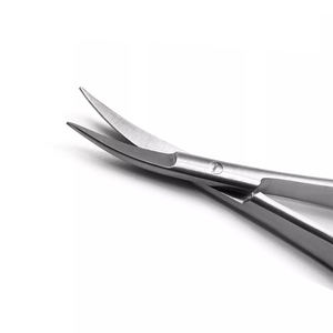 Tijeras de resorte en forma de bayoneta curvada afilada 215 mm 5,12 pulgadas Neuro Instruments Micro Tijera para ojos - Product Image 4