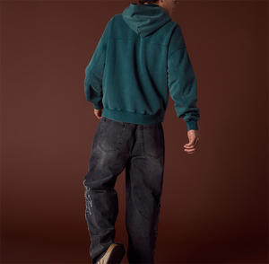 Fashionable Winter 100% Cotton Solid Lined <b>Short</b> <b>Hoodies</b> Regular <b>Sleeves</b> Casual for <b>Men</b> Street Wear - Product Image 6