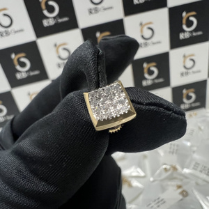 Pendientes de compromiso clásicos con diamantes cultivados en laboratorio VVS, corte cojín, oro amarillo macizo de 14k, certificados por IGI, para mujer - Product Image 5
