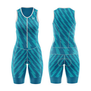 Conjunto de Ropa de Ciclismo sin Mangas de Talla Grande al por Mayor, Uniforme de Ciclismo, Jersey y Culote Corto, Ropa de Ciclismo Ecológica de Secado Rápido para Mujer - Product Image 4