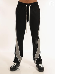 Mens Custom Vintage Flared Sweatpants Baggy Heavyweight <b>Wide</b> <b>Leg</b> Sweatpants for Mens Print Blank Sweatpants <b>Jogger</b> Bangladesh - Product Image 3