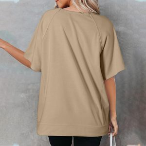 เสื้อสเวตเตอร์ของผู้หญิงแขนครึ่งแขนเสื้อแฟชั่นสีพื้นงานตามสั่ง - Product Image 2