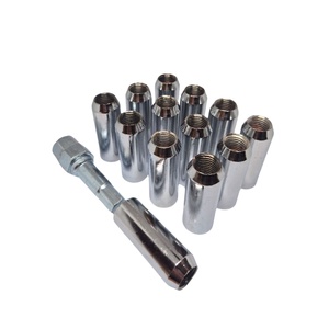 ALLEN LUG <b>NUT</b> 250 E350 After 2004 17/19 WRENCH M14X1.5 (32 PIECES) Chrome Steel EMBLEMAX-2023 - Product Image 1