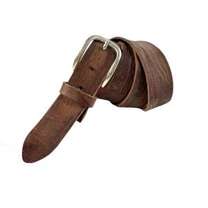 100% artesanías italianas hombre cinturón de cuero genuino 35 mm de ancho mano arrugada corte crudo dentado cinturones de diferentes colores - Product Image 1