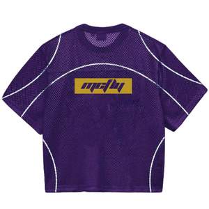 Camiseta de Entrenamiento Deportiva de Malla Morada para Fútbol, Uniforme de Equipo Personalizado, Transpirable, OEM, Venta al por Mayor - Product Image 2
