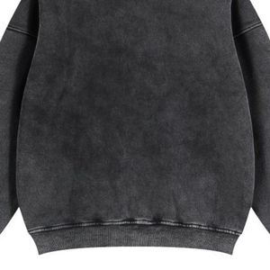 Sweat à capuche zippé unisexe en molleton de coton épais, délavé au charbon, coupe oversize, imprimé personnalisé, style streetwear - Product Image 6