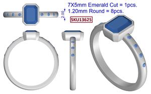 Anneaux en argent sterling plaqués or avec pierre de lune arc-en-ciel en forme d'émeraude, sertis en bélière, certifiés IGI, pour mariage, fiançailles et fêtes - Product Image 6