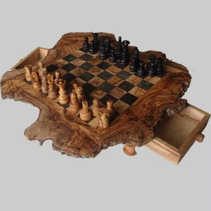 Juego de Ajedrez de madera personalizado, juego de ajedrez de gran tamaño, tablero plegable, piezas de ajedrez, juego de mesa - Product Image 4