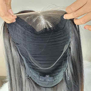 Extensions de cheveux vierges d'un seul donneur vietnamien Orange de qualité supérieure os droit longue durée HD Lace Wig Weaves Small Cap Size - Product Image 4