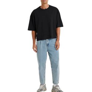 Camisetas personalizadas de 230 g/m², tallas grandes, hombros caídos, corte holgado, estilo urbano, corte cuadrado, camisetas para hombre. - Product Image 5