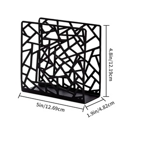 Top tendance fil de fer porte-serviettes décoratif pour la maison couleur noire fini fait à la main meilleure qualité décor à la maison porte-serviettes - Product Image 2