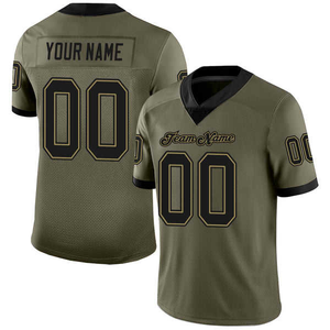 Camiseta de fútbol americano de verano transpirable de poliéster 100% personalizada, diseño de alta calidad, manga corta, talla grande, antibacteriana - Product Image 3