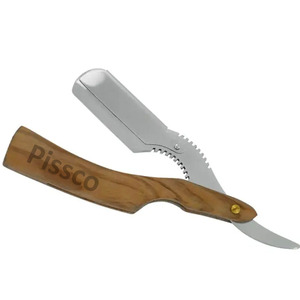 Navaja de Afeitar Recta para Hombre, Navaja de Barbero de Filo Recto, Cuchillo de Afeitar para Barba - Product Image 1