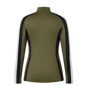 Tendance Baselayer Show Shirts Manches Longues Col Fermeture Éclair Top Vêtements Équestres Personnalisé En Gros Chemise D'équitation pour les Femmes - Product Image 4