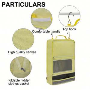Multifunctional Canvas Hanging Organizer Underwear Clean Tools Fabric Paper Material Wardrobe Clothing Storage <b>Mesh</b> <b>Bags</b> Doors - Product Image 5