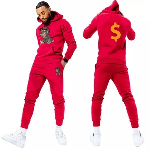 Chándal de alta calidad con logotipo personalizado, conjunto de Sudadera con capucha de chenilla bordada, ajuste Delgado, cremallera directa de fábrica, Oem, 2022 - Product Image 1