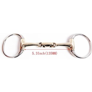 Mèches pour chevaux Équipement d'équitation en acier inoxydable Fournitures équestres Mèche d'entraînement pour chevaux Embouchure confortable à usage professionnel - Product Image 1