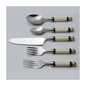 5 pièces ensembles de couverts en acier inoxydable royal et manche en résine couverts cuillère couverts artisanat fabrication sur mesure exigeant - Product Image 4