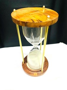 Sablier en laiton nautique sablier marin en bronze vintage décor à la maison article cadeau - Product Image 3