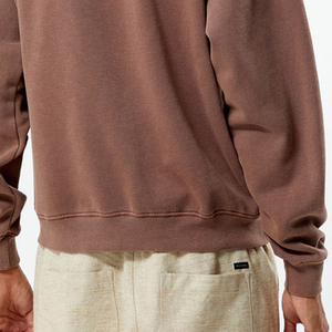 Sudadera de cuello redondo de tendencia superior 100% algodón de gran tamaño con cuello redondo Sudadera de felpa francesa ropa de calle en blanco Sudadera con cuello redondo - Product Image 5