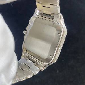 Montre moderne à cadran romain, coupe baguette VVS, moissanite, diamant, mécanique, automatique, mode hip hop pour hommes au meilleur prix - Product Image 4