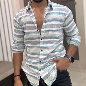 100% Cotton Satin Casual Breathable <b>Shirt</b> for Men's Highest Quality Quick Dry with Horn Button Closure <b>Cheap</b> Price Wholesale - Product Image 4