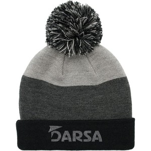 Bonnet en tricot acrylique pour femmes, hiver 100%, mode personnalisée, bonnet jacquard avec pompon en fourrure - Product Image 5