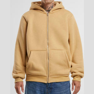 Classical & Indemand Oversized Zipper <b>Hoodie</b> For Men Long Sleeve 100% Cotton Premium Pullover With Custom Logo & Embroidery - Product Image 1