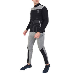 Cómodo cremallera a granel cantidad hombres chándales ligero correr desgaste chándales para hombres - Product Image 4