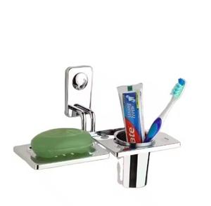 Gobelet et porte-brosse à dents à montage mural à forte demande Accessoires de salle de bain économiques pour le rangement de la brosse à dents - Product Image 4