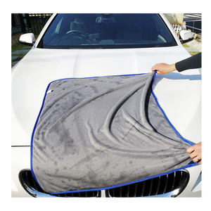 Toalla de limpieza de lavado de microfibra con logotipo personalizado más vendida, suave, absorbente, mullita, detalle de Color, paño de secado rápido para coche - Product Image 4