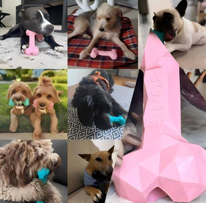 大型犬用噛むおもちゃ、本物の牛肉風味、噛む力の強い犬用、ほぼ壊れない丈夫な犬用おもちゃ - Product Image 5