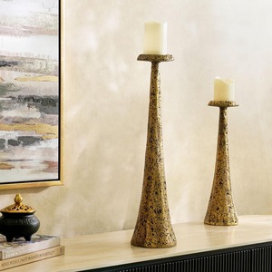 Bougeoir en métal de luxe support décoratif moderne pour la maison Table maîtresse fête de mariage et ambiance festive - Product Image 1