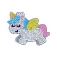 Patch brodé licorne mignon en tissu, forme animale, à coller pour DIY Chapeaux Vestes Sacs Décoration Maison
