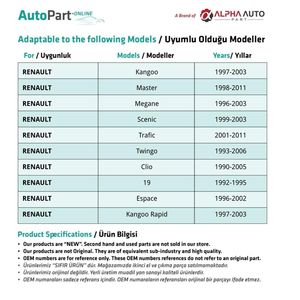 Signal aile pour Renault Clio, 19, Espace-Jaune - Product Image 3