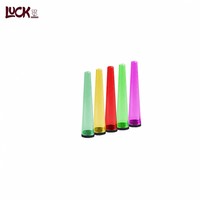 Tube de stockage de cigarettes jetable en plastique coloré, étanche et hermétique, pour cigares et blunt, 110 mm, 112 mm, 116 mm