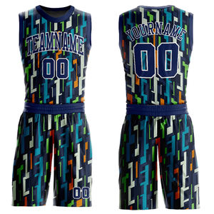 Kit d'uniformes de basket-ball de maillot de sport d'uniforme de basket-ball de sublimation de nom d'équipe avec la conception imprimée faite sur commande - Product Image 4