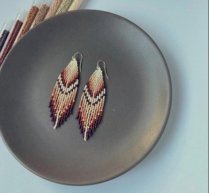 Luxury Quality <b>Emerald</b> Green Beaded Tassel Earrings - Product Image 2