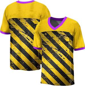 Camiseta de fútbol americano OEM personalizada 100% poliéster transpirable de secado rápido para hombres camiseta de práctica de fútbol americano Atlético - Product Image 2