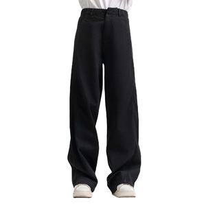 Fabricantes de pantalones vaqueros negros Pantalones vaqueros rectos informales transpirables de ajuste regular con estilo para mujer para todas las estaciones - Product Image 1