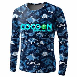 เสื้อยืดตกปลา2023ใหม่เสื้อซับลิเมชันพรีเมียมพร้อมโลโก้ตามสั่ง - Product Image 1