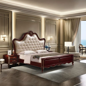 เตียงไม้สักแท้ขายดี ชุดเฟอร์นิเจอร์ห้องนอนทันสมัย นุ่มสบายเป็นพิเศษ เป็นมิตรกับสิ่งแวดล้อม ดีไซน์ปรับแต่งได้ ขายส่ง - Product Image 6