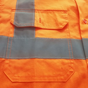 Polos de sécurité personnalisés haute visibilité pour hommes, vêtements de travail résistants, polos de sécurité réfléchissants pour la construction - Product Image 5