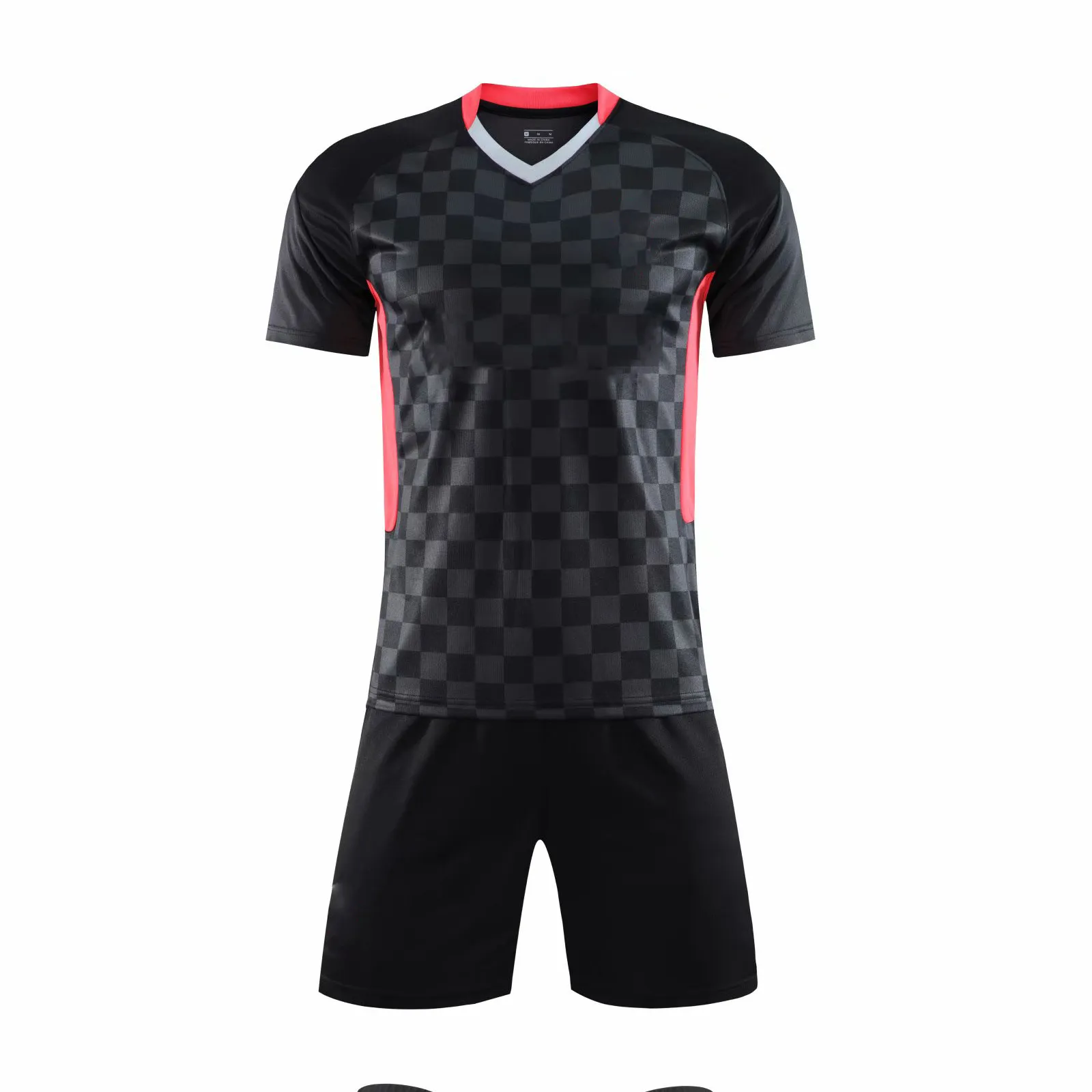 ที่กำหนดเองได้อย่างรวดเร็วพอดีเสื้อฟุตบอล100% โพลีเอสเตอร์ผู้ชายเสื้อยืดเสื้อฟุตบอลชุด