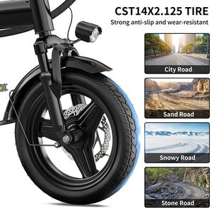Vélo <span class=keywords><strong>Électrique</strong></span> Pliable 14 pouces Certifié CE 250W pour Commuter, Vente en Gros Usine, avec Batterie Amovible 500Wh - Product Image 5