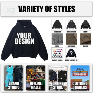 Sweats à capuche en coton pour hommes, surdimensionnés et lourds, surdimensionnés, avec logo, 100% coton, sweat-shirt à capuche - Product Image 4