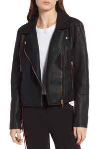 Vêtements de sport UNIQUE Veste en cuir véritable pour femme Boutons devant Fermeture éclair Imperméable Coupe-vent Col/décolleté amovible Hiver - Product Image 6